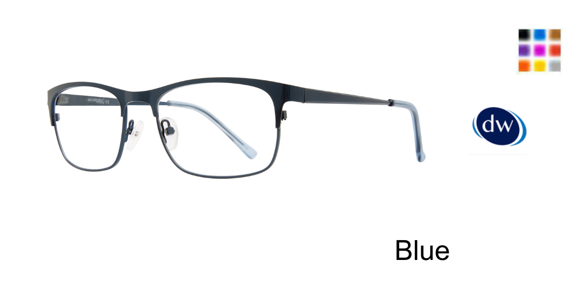 Blue       Affordable Designs Winston Eyeglasses