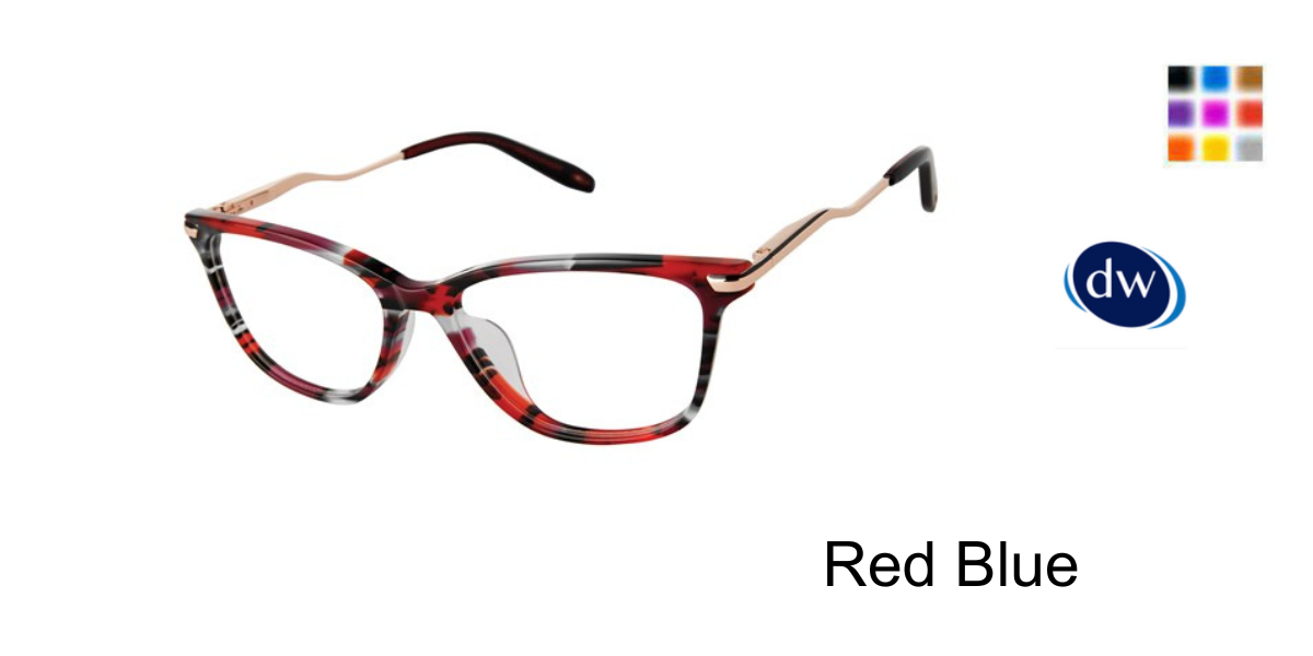 Red Blue             VICTOR GLEMAUD X TURA VGO036 Eyeglasses