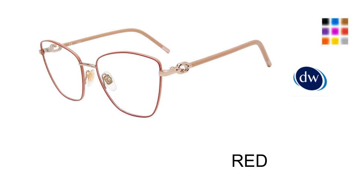 RED Furla VFU549 Eyeglasses