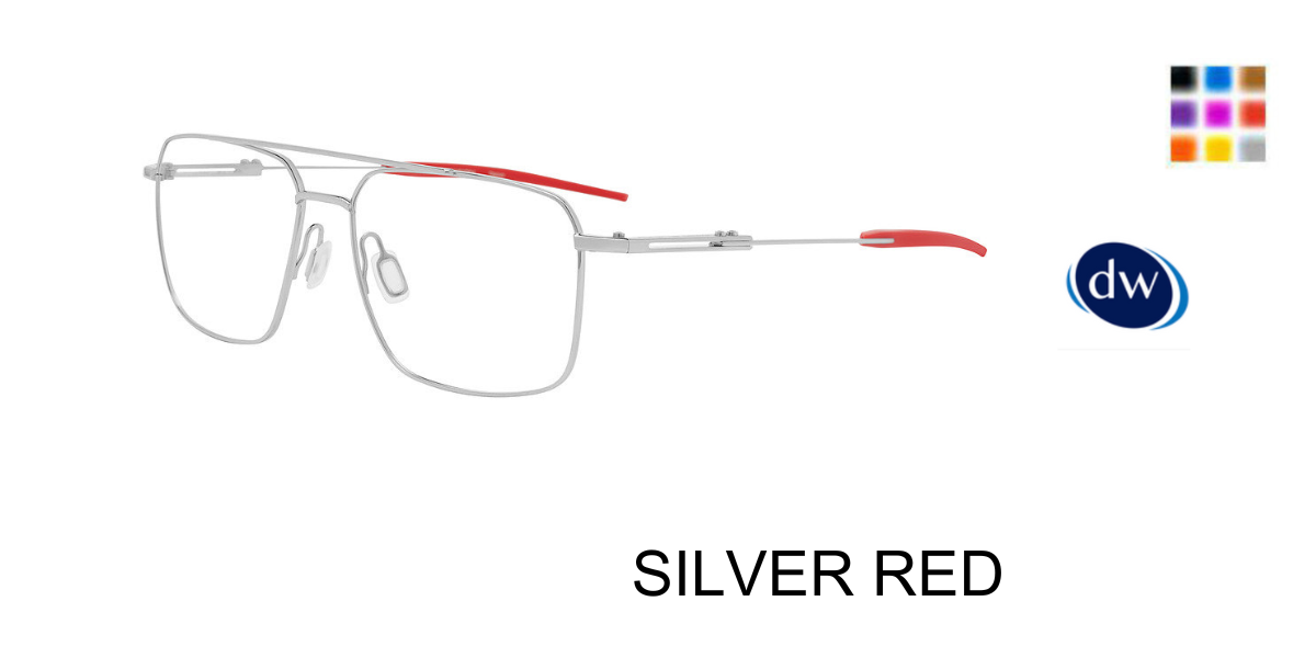 SILVER RED PORSCHE DESIGN P8780 Eyeglasses