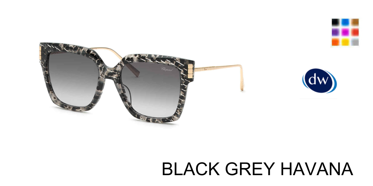 BLACK GREY HAVANA           Chopard SCH353M Sunglasses