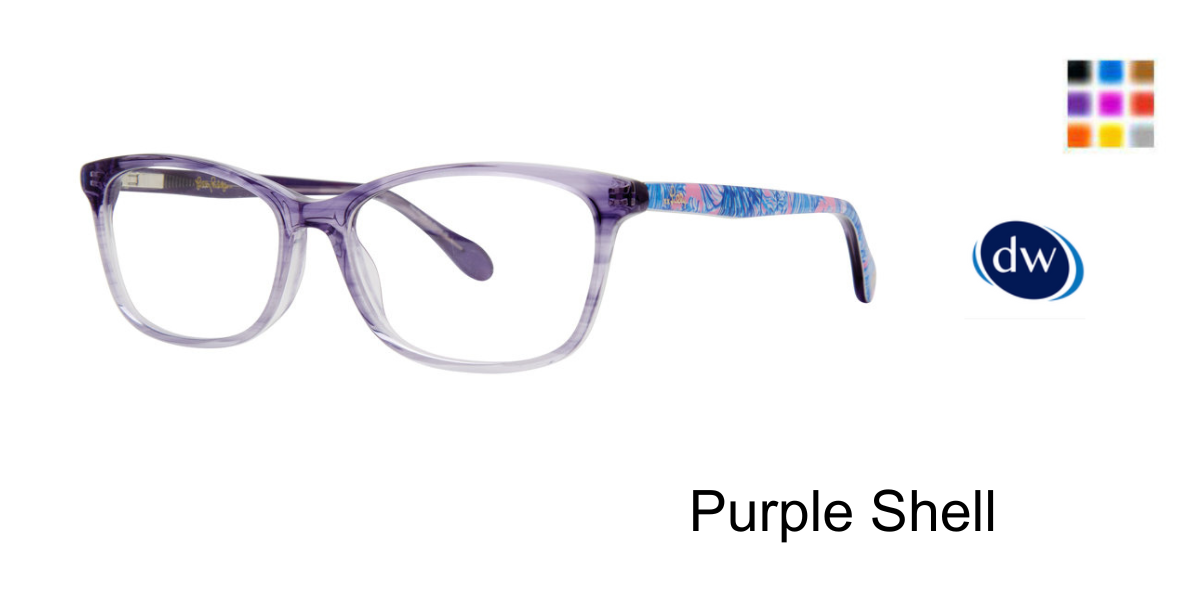 Purple Shell     Lilly Pulitzer Azita Eyeglasses