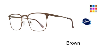 Brown         Affordable Designs Roland Eyeglasses