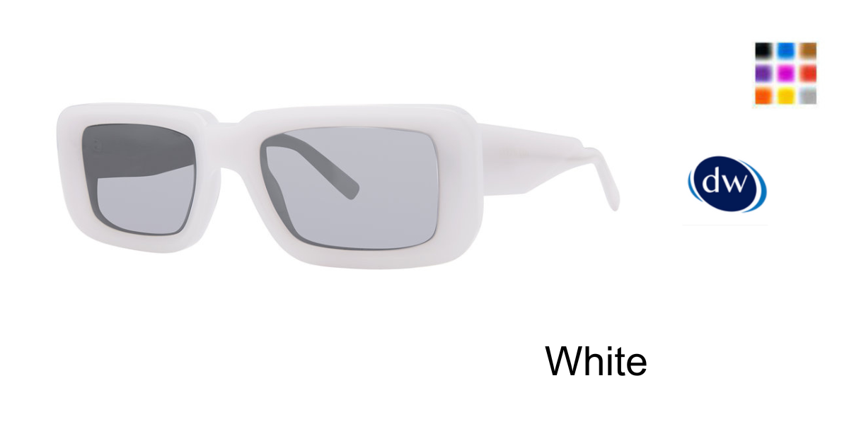 White      Vera Wang Lutz Sunglasses