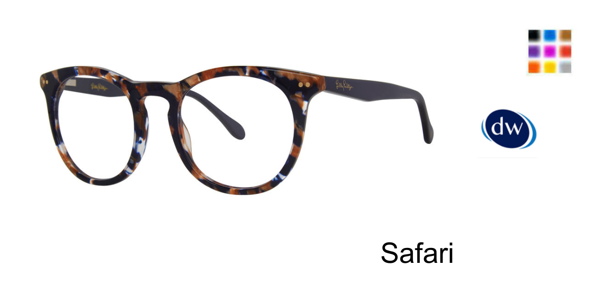 Safari         Lilly Pulitzer Reyes Eyeglasses