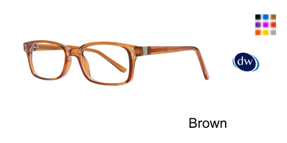 Brown   Affordable Designs Dante Eyeglasses