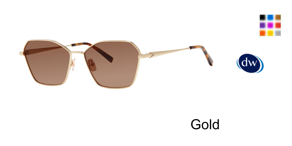 Gold  Vera Wang V618 Sunglasses
