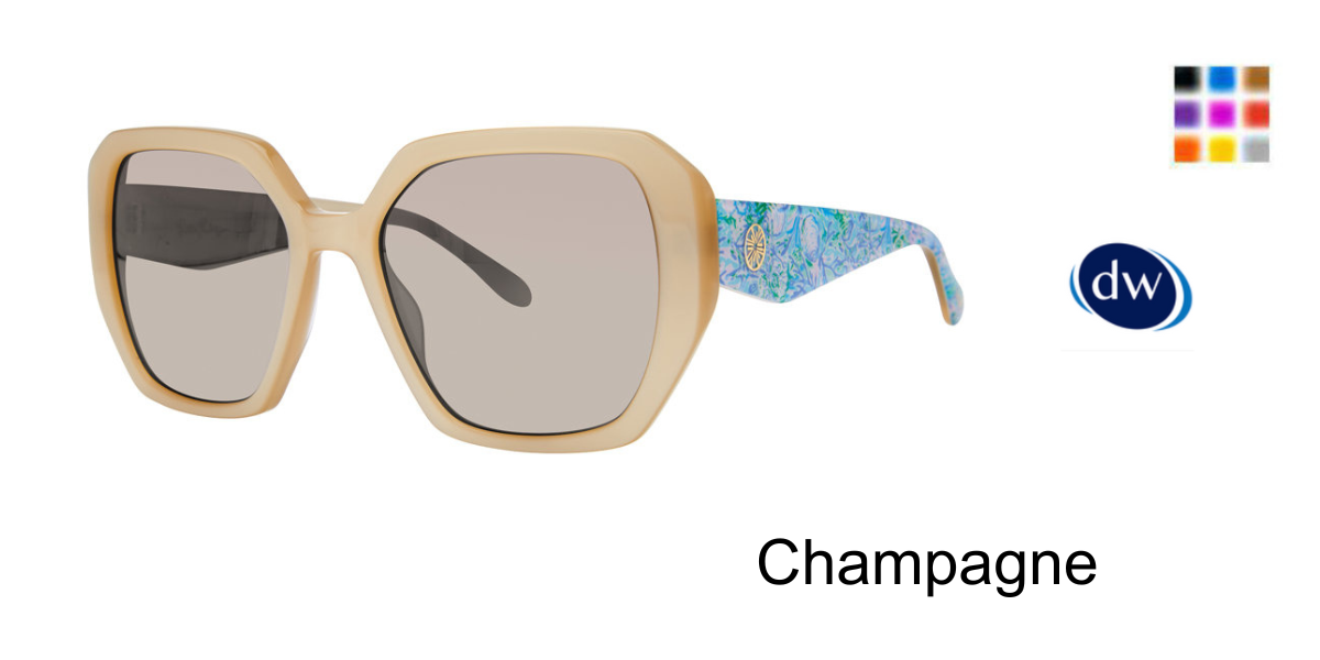 Champagne      Lilly Pulitzer Valencia Sunglasses