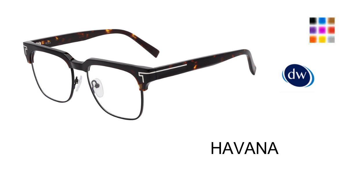 HAVANA          TUMI OPTICAL VTU535 Eyeglasses