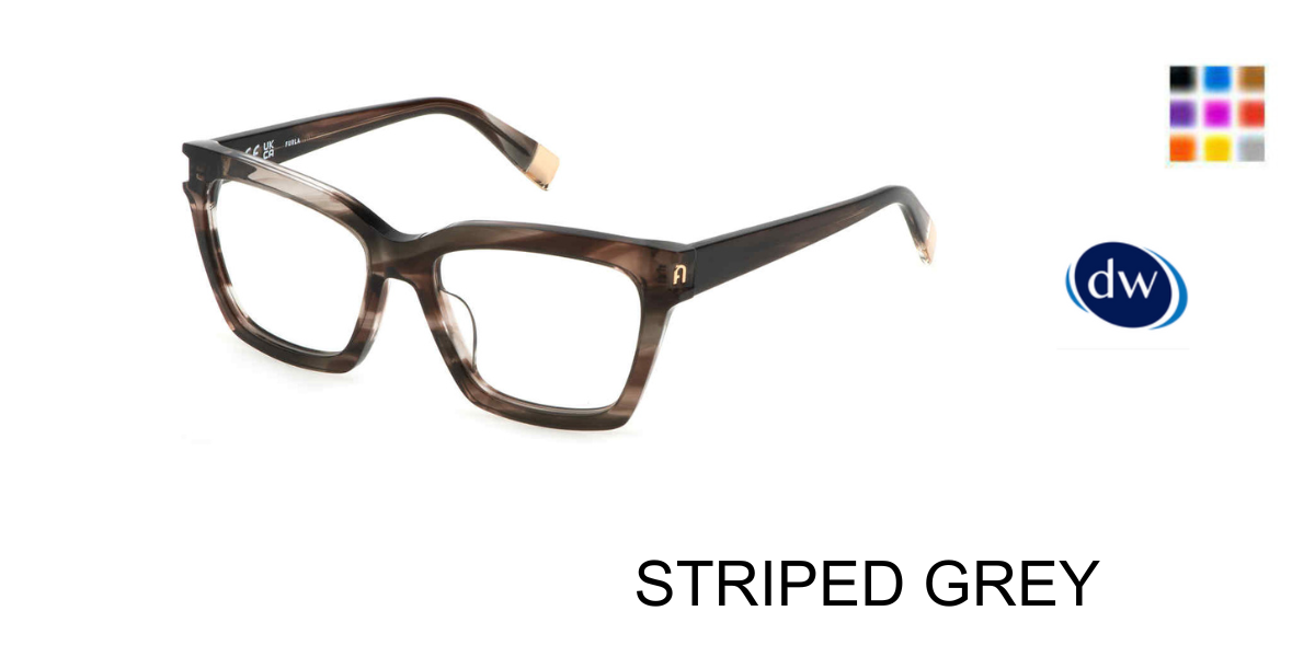 STRIPED GREY Furla VFU680V Eyeglasses