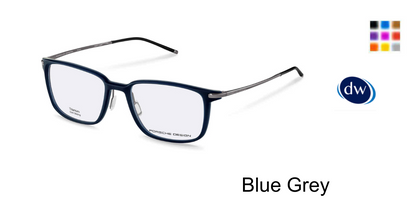 PORSCHE DESIGN 8735 Eyeglasses Blue Grey
