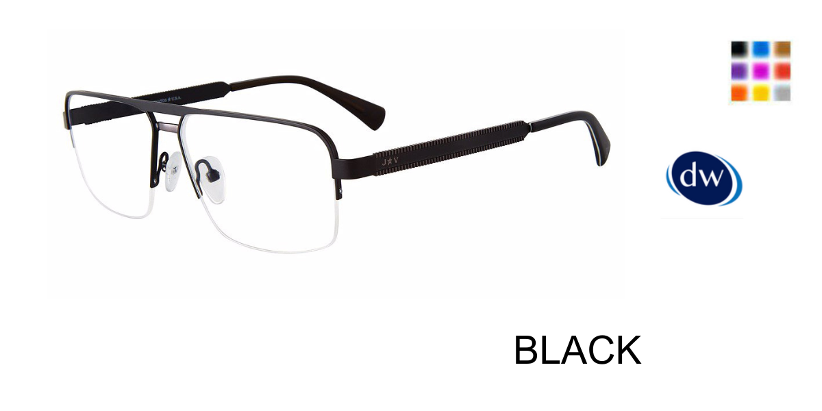 BLACK      John Varvatos VJVC005 Eyeglasses