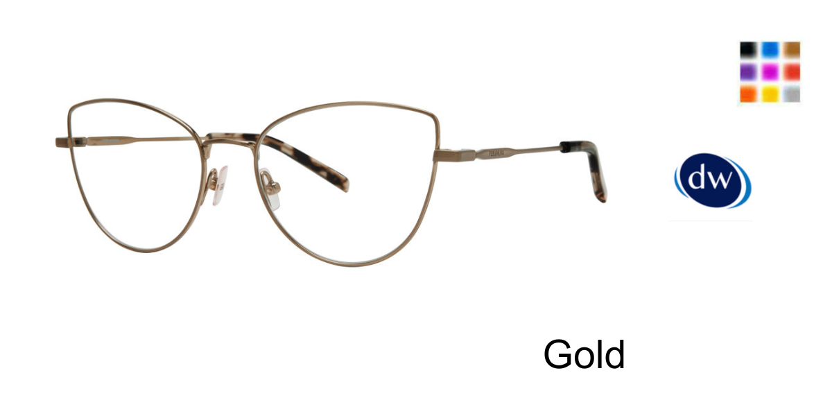 Gold        Vera Wang V712 Eyeglasses