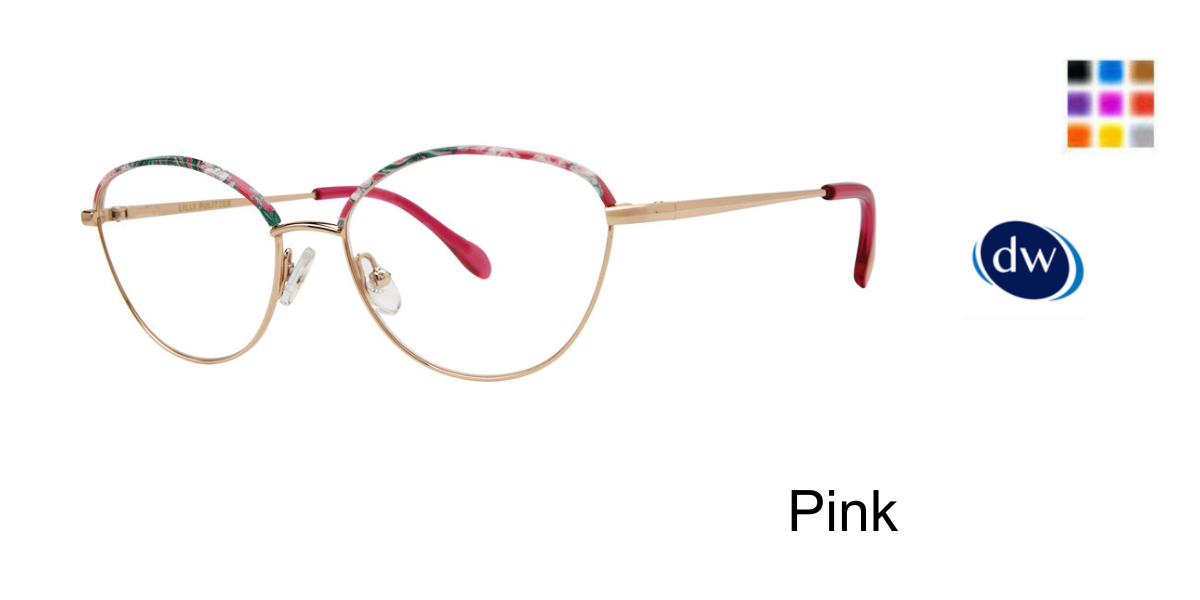 Pink         Lilly Pulitzer Nellie Eyeglasses