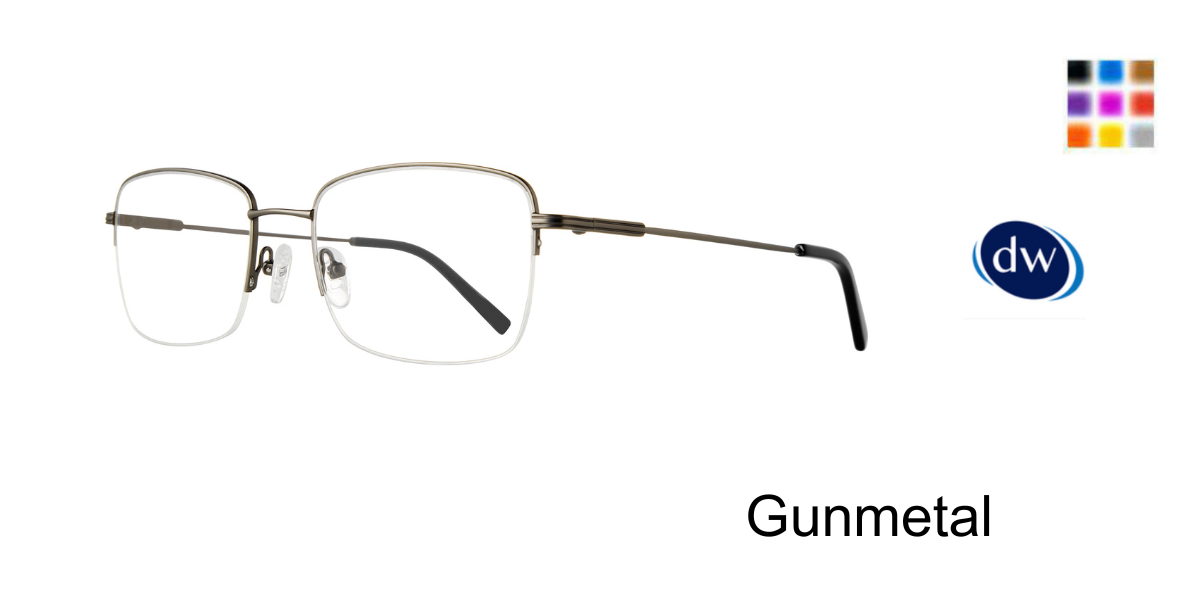 Gunmetal             Lite Design Caden Eyeglasses