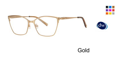 Gold   Vera Wang V726 Eyeglasses
