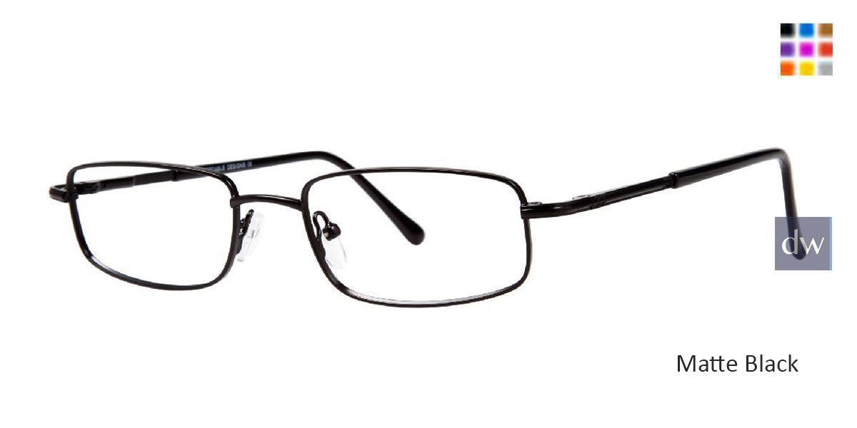 Matte Black Affordable Designs Tom Eyeglasses.