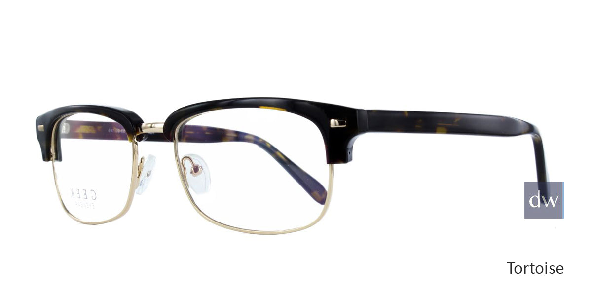 Black/Silver GEEK 201 Eyeglasses