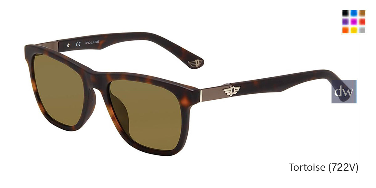Tortoise(722V) Police SPL493 Sunglasses.