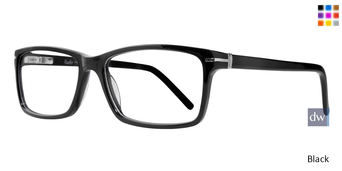 Black Brooklyn Heights Troy Eyeglasses