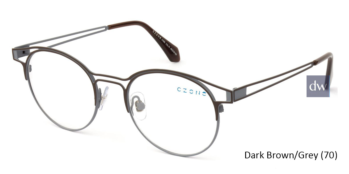 Dark Brown/Grey (70) C-Zone U1205 Eyeglasses - Teenager