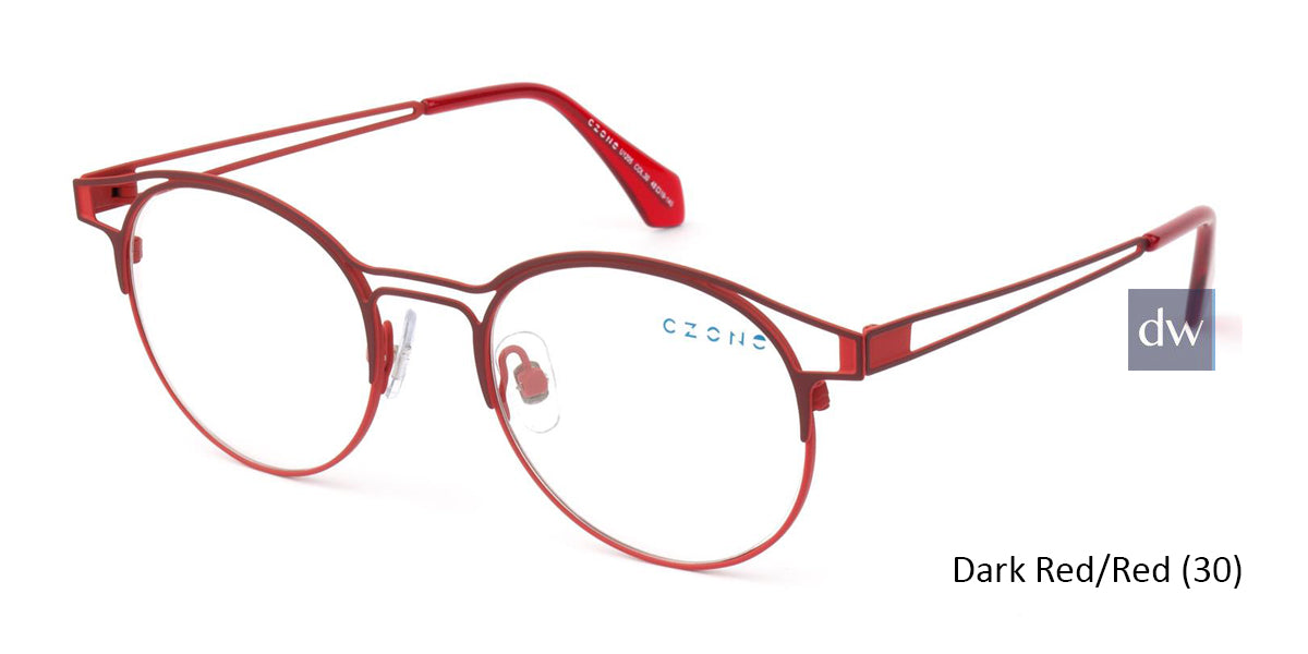 Dark Red/Red (30) C-Zone U1205 Eyeglasses - Teenager