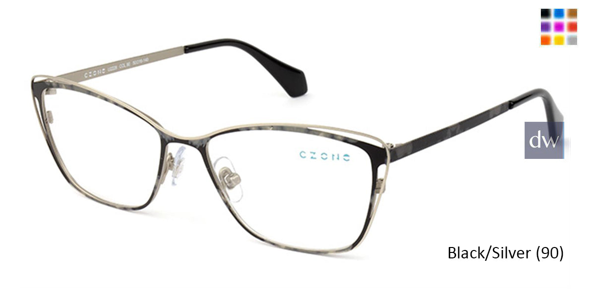 Black/Silver (90) C-Zone U2228 Eyeglasses
