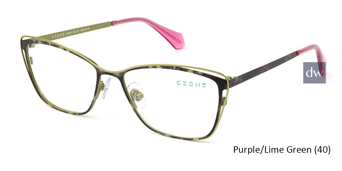 Purple/Lime Green (40) C-Zone U2228 Eyeglasses