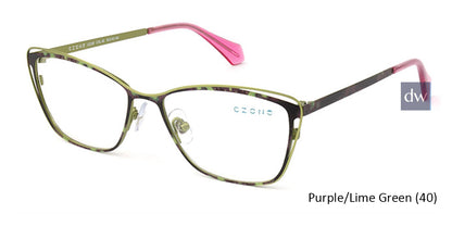 Purple/Lime Green (40) C-Zone U2228 Eyeglasses