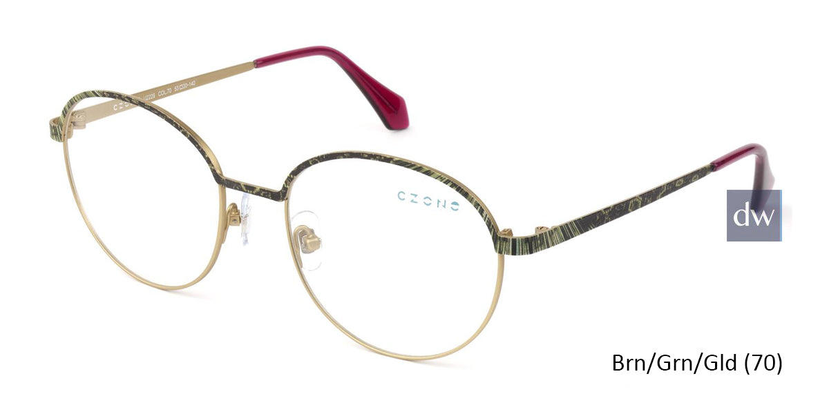 Brn/Grn/Gld -Zone U2229 Eyeglasses