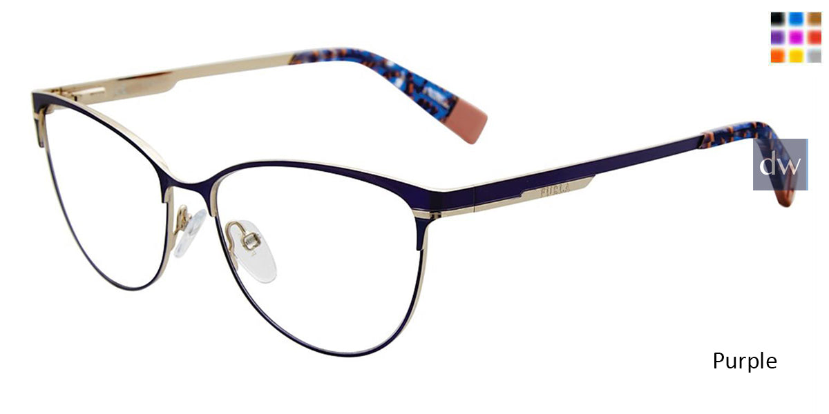 Purple01HR Furla VFU127 Eyeglasses.
