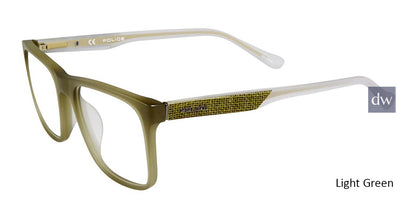 Light Green Police VPL252 Eyeglasses.