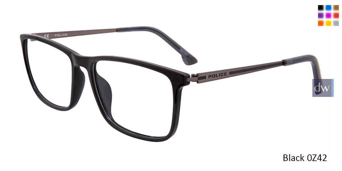 Black 0Z42 Police VPL799 Eyeglasses.