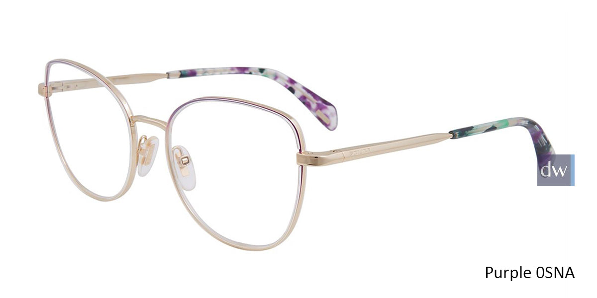 Purple 0SNA Police VPL839 Eyeglasses.
