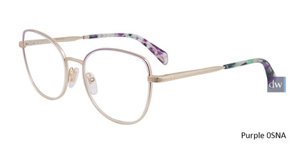 Purple 0SNA Police VPL839 Eyeglasses.