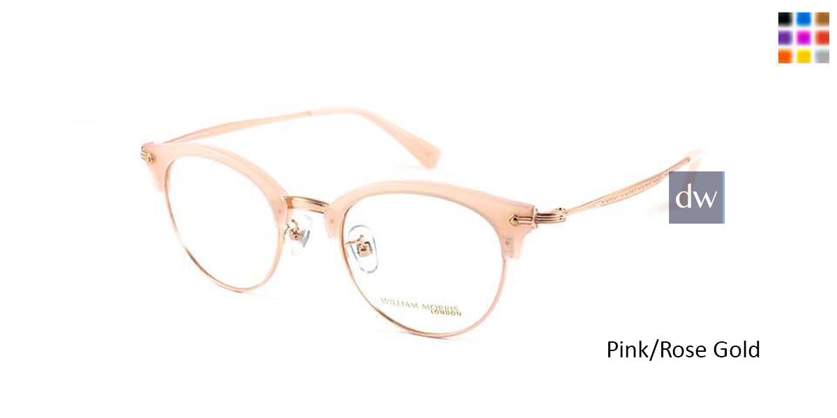 Pink/Rose Gold William Morris London WM50028 Eyeglasses - Teenager.