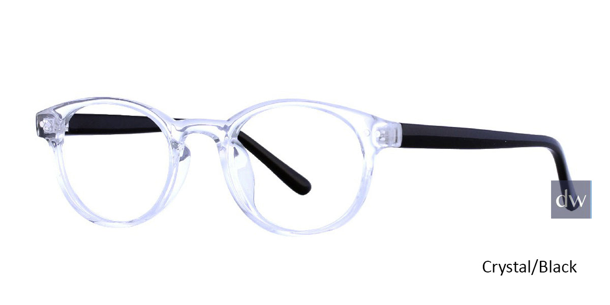 Crystal/Black Affordable Designs Yale Eyeglasses
